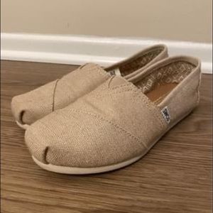 TOMS Tan Canvas Shoes